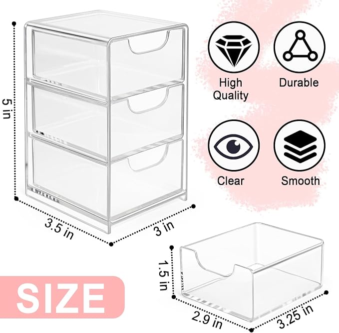 Small Desk Organizer with Drawer, Desktop Organization - Image 2