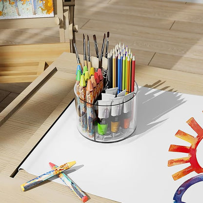 Acrylic Pen Holder, 360 Degree Marker Organizer - Image 6