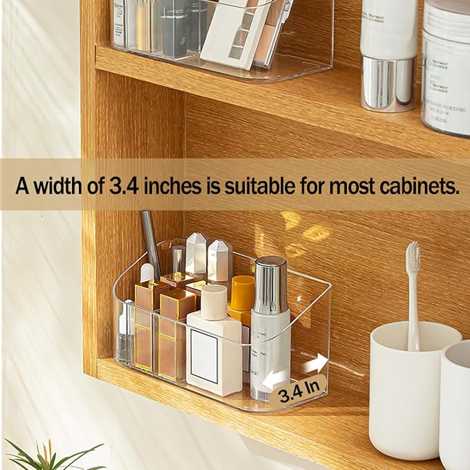 Bathroom Counter Shelf Vanity Trays, Makeup Organizer Tray - Image 3