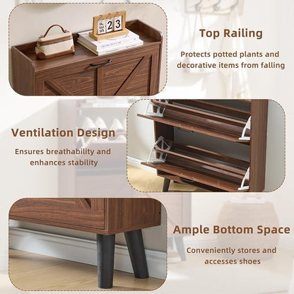 LEYAOYAO Shoe Cabinet Storage for Entryway - Image 5
