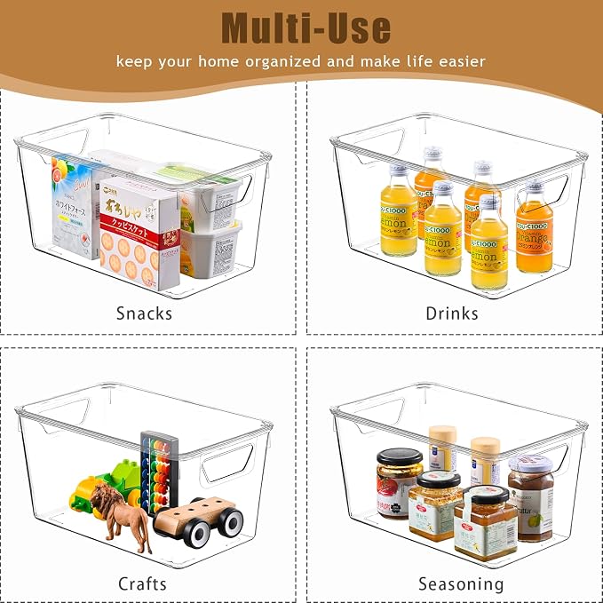 12 Pack Middle Stackable Storage Boxes - Image 3