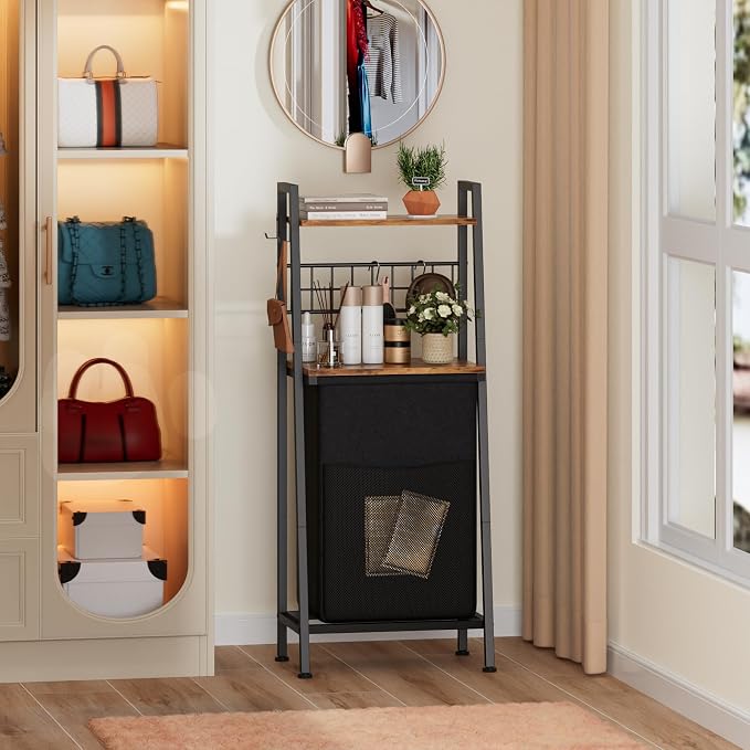 Furnulem Laundry Hamper, Vertical Laundry Basket - Image 2