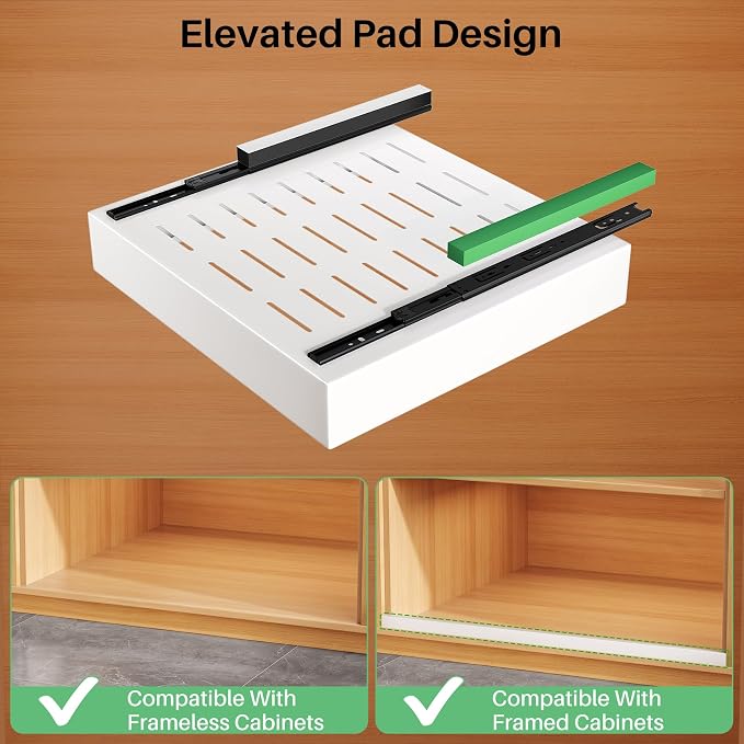 Pull out Cabinet Organizer, Heavy Duty Full-Extension Slide out Drawers - Image 3