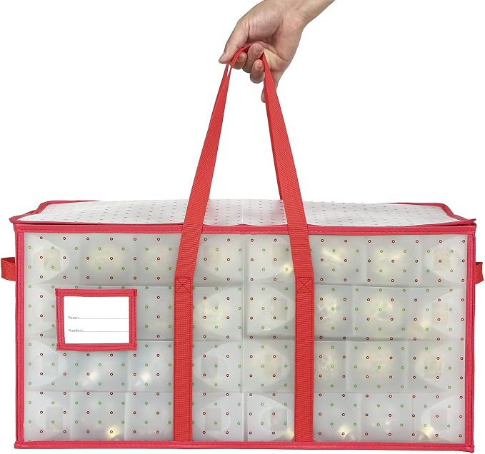Sattiyrch Plastic Christmas Ornament Storage Box - Image 4