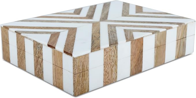 Handicrafts Home White Decorative Storage Box - Image 8