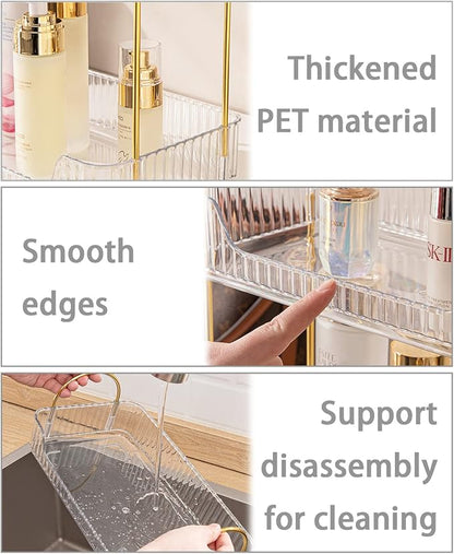 shuang qing Bathroom Counter Organizer Countertop Storage, Cosmetics Skincare - Image 4