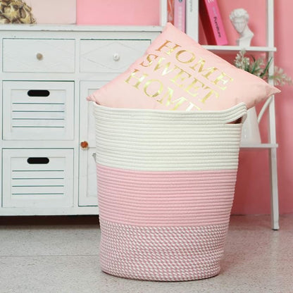 Sea Team Large Size Cotton Rope Woven Storage Basket - Image 3