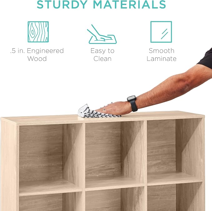 Best Choice Products 9-Cube Storage Organizer, 13.5in Shelf Opening, Display - Image 6