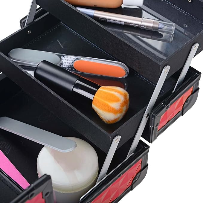 SHANY Chic Makeup Train Case Cosmetic Box Portable Makeup Case Cosmetics Beauty - Image 9