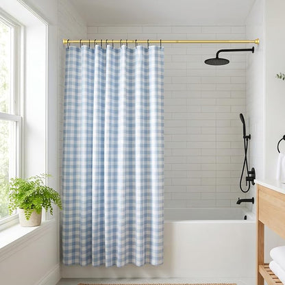 Shower Curtain Rod Gold Tension Rod 45 to 77 Inch Spring Curtain Rod Shower rod - Image 6