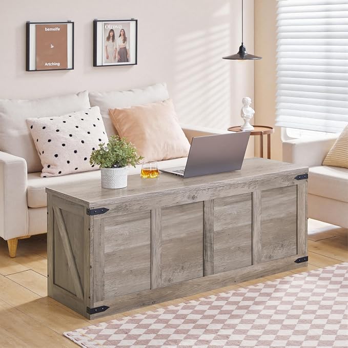 HOOBRO Storage Bench, 47.2”Toy Box Organizer - Image 4