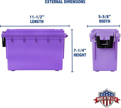 Sheffield 12632 Ammo Storage Box, Stackable .30 Cal Field Boxes, Water and Dust - Image 2