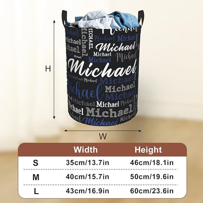 Custom Name Laundry Hamper, Personalized Laundry Baskets - Image 3