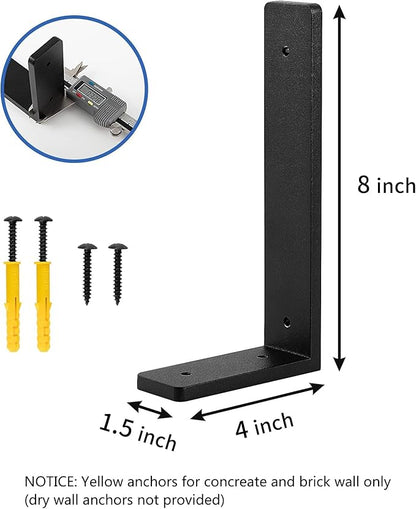 8"x 4"Shelf Brackets, die-cast Formation, Vertical Angle, Premium Alloy Metal - Image 2