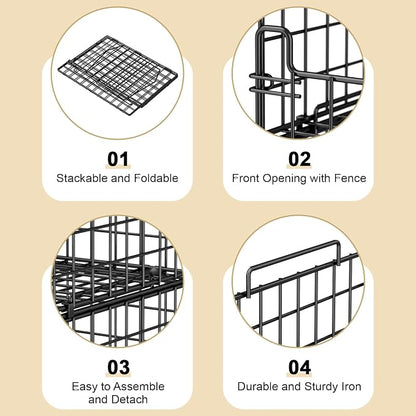 4-Tier Stackable Closet Organizers and Storage Basket - Image 5