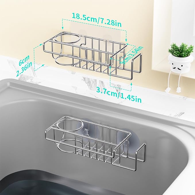 HapiRm Sink Caddy Sponge Holder - Image 6