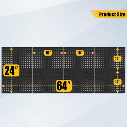 PBHEPJ 8 Pcs Metal Pegboard Panels, Heavy Duty Peg Boards - Image 3