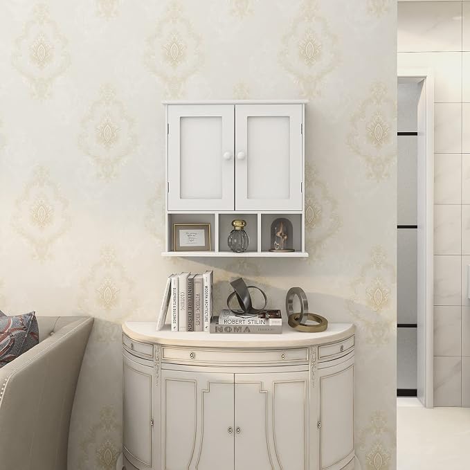 TaoHFE White Bathroom Wall Cabinet - Image 6
