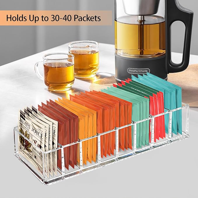 Tasybox Tea Bag Organizer, Tea Holder, Tea Organizers and Storage, 1 Pack | - Image 2