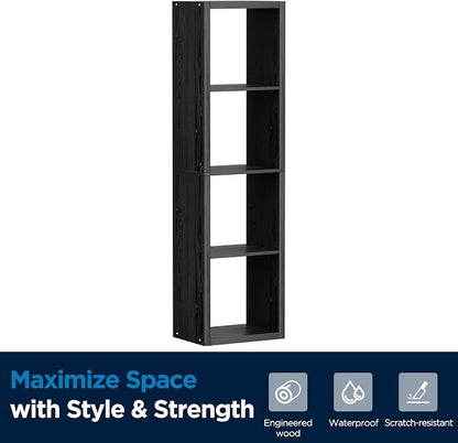 4 Cube Storage Organizer Single Row, Cube Shelf - Image 8