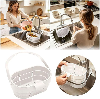 Stretchable Foldable Hanging Sink Strainer Basket - Image 2