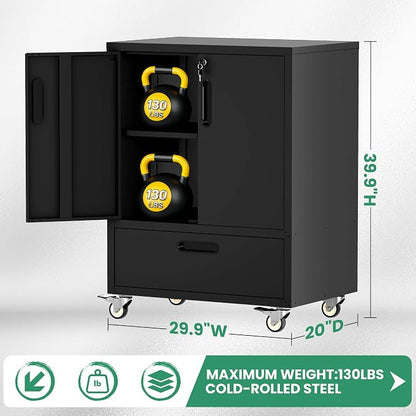 Metal Garage Storage Cabinet - Image 3