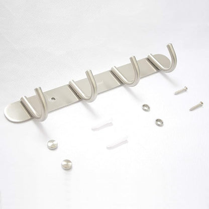 Towel Hook Rack Brushed Nickel - Image 3