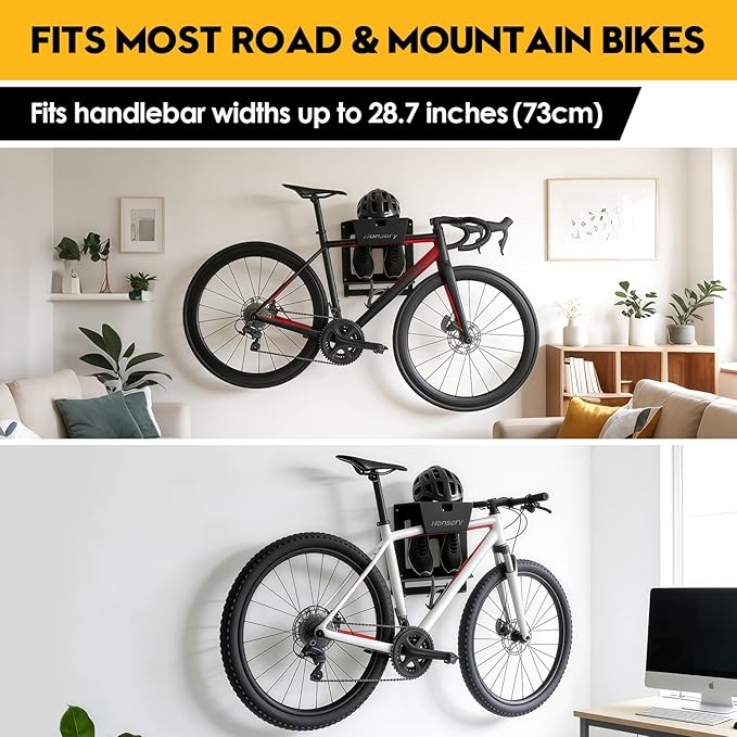 Wall Bike Rack, Bike Storage Wall Mount System - Image 2
