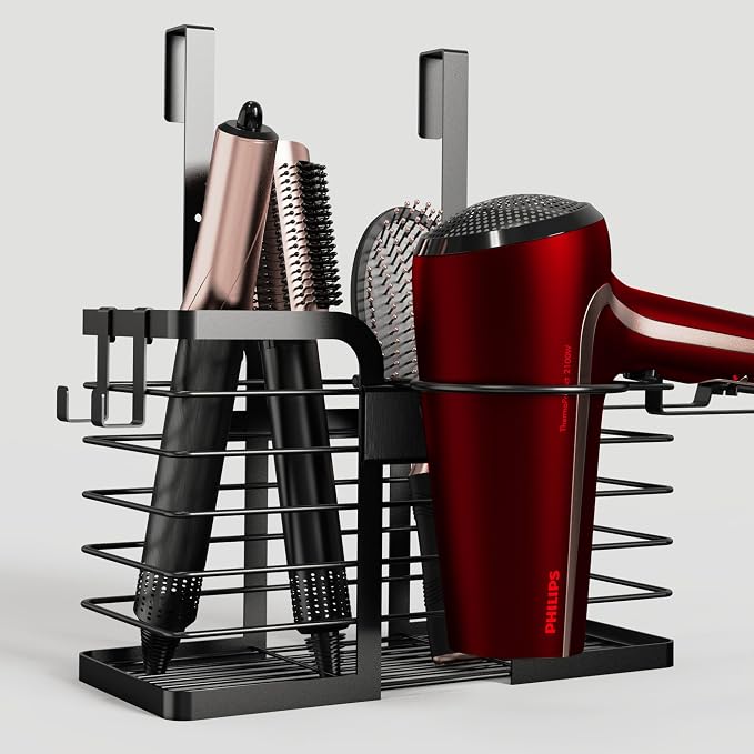 YIGII Hair Dryer Holder, 3 in 1 Hair Tools Organizer Blow Dryer Holder - Image 8