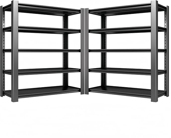 4000 LBS Heavy Duty Garage Shelving, Adjustable Boltless Steel Storage Rack by WOZBUD