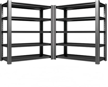 4000 LBS Heavy Duty Garage Shelving, Adjustable Boltless Steel Storage Rack by WOZBUD