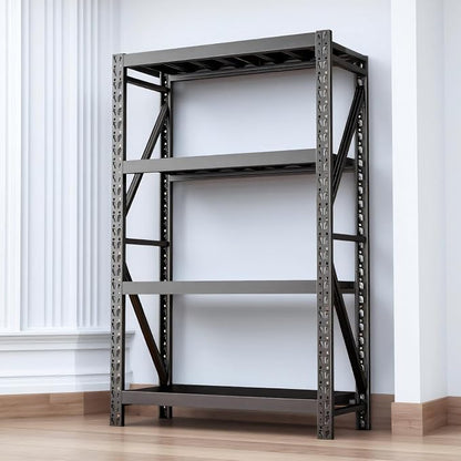 Heavy Duty Warehouse Shelving 4-Tier Industrial Steel Storage Shelves, 2600LB by Unknown