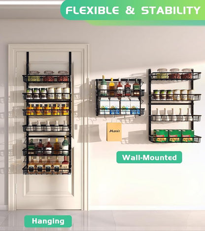 Mefirt Over The Door Pantry Organizer, Pantry Storage and Organization | 6-Tier - Image 3