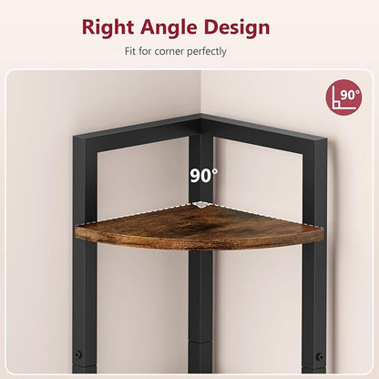 Tajsoon Corner Shelf Stand 4 Tier 48.5" - Image 4