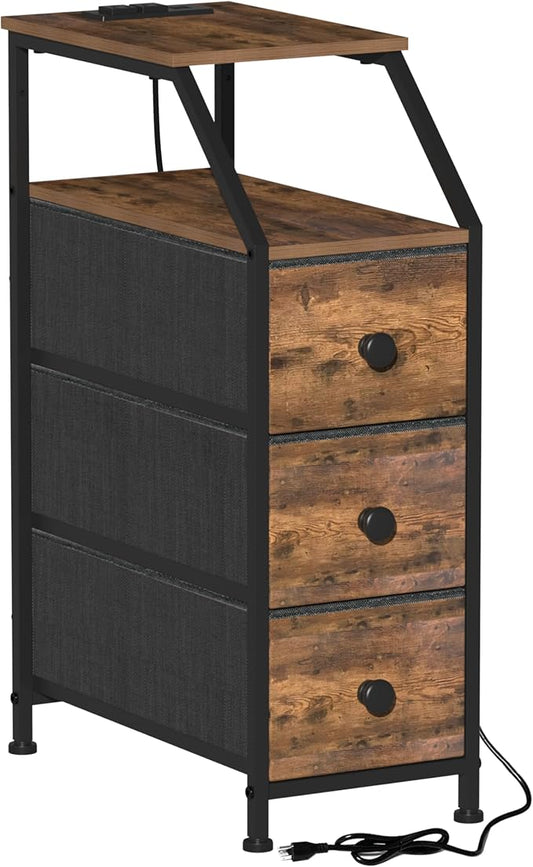 Tohomeor Narrow Dresser Tall Skinny Storage Tower Vertical Slim Chest of Drawers by Tohomeor