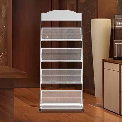 Floor-Standing Magazine Rack 4-Layer - Image 8