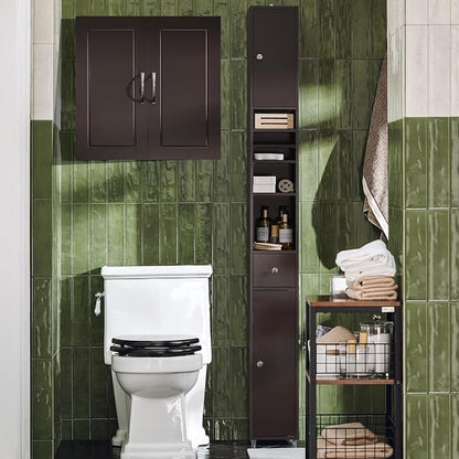 SoBuy Wall Cabinet, Bathroom Storage, 23.6 x 11.8 x 23.6 in, Universal Cabinet - Image 4