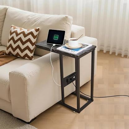 VECELO C Shaped End Side Table - Image 11