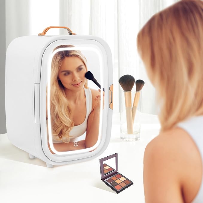 Mini Skincare Fridge, 12L Makeup Cosmetics Refrigerator Beauty Fridge - Image 5
