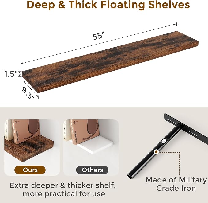 Fun Memories 55Inch Floating Shelves - Image 3