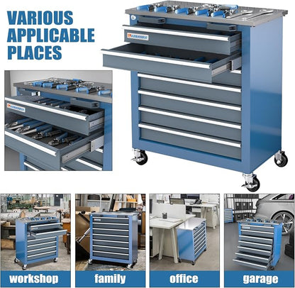 LARBANKE 7-Drawer Rolling Tool Chest - Image 7