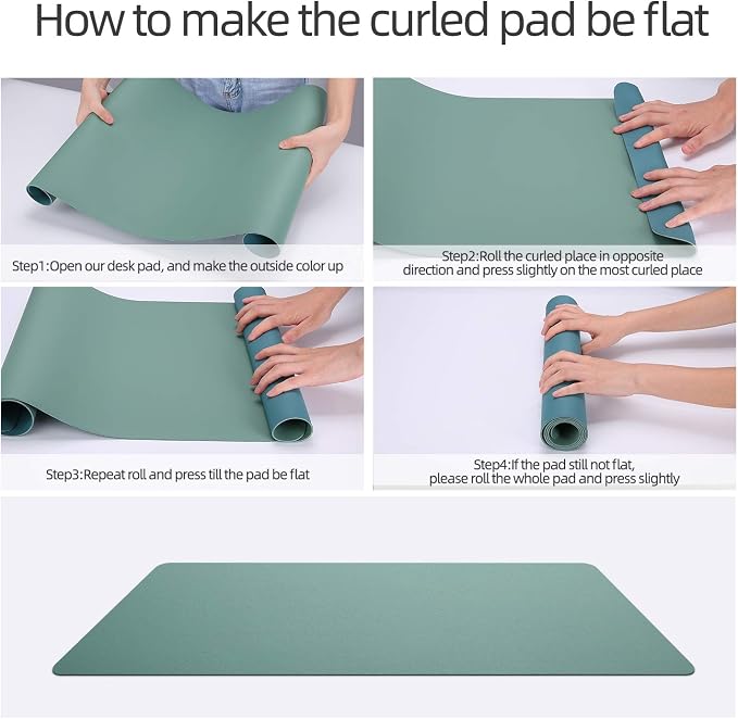 YSAGi Desk Pad, Desk Mat, 31.5" x 15.7" Dual-Sided Laptop Desk Pad Protector - Image 7