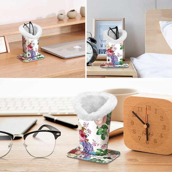 Fintie Plush Lined Eyeglasses Holder, Glasses Stand Case, Anti-scratch Glasses - Image 6