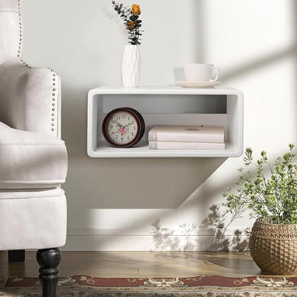 Floating Nightstand Wooden, Bedside Table, Nightstand Shelf, Wall Mounted - Image 3