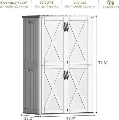 Patiowell 50 Cu.ft Outdoor Storage Cabinet - Image 9