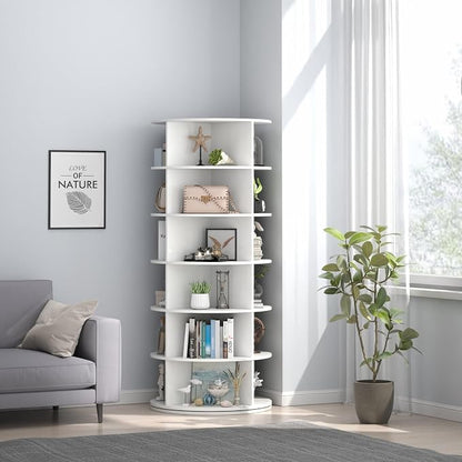 Gyfimoie Rotating Shoe Rack, 6-Tier Spinning Shoe Tower, Free Standing - Image 6