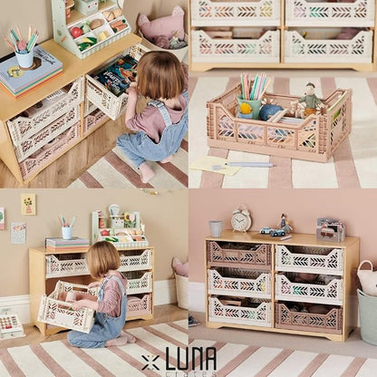 Collapsible Storage Box, Foldable Crate Organizer Bin - Image 6