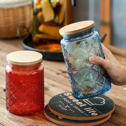 ANSQU 34oz Blue Glass Container, Candy Jar - Image 6
