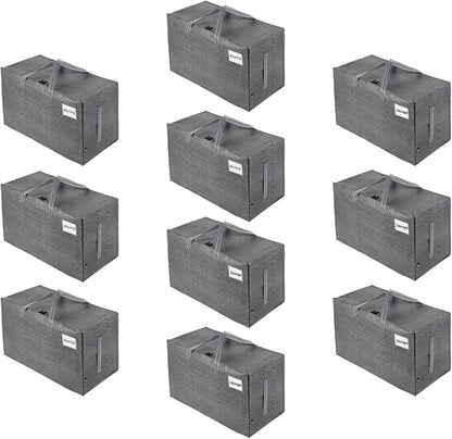VENO 10 Pack Moving and Storage Bags, Heavy Duty, Alternative to Moving Boxes by Veno
