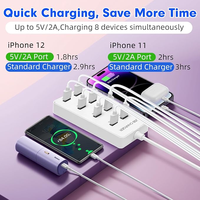 USB Wall Charger USB Charging Station - Image 4